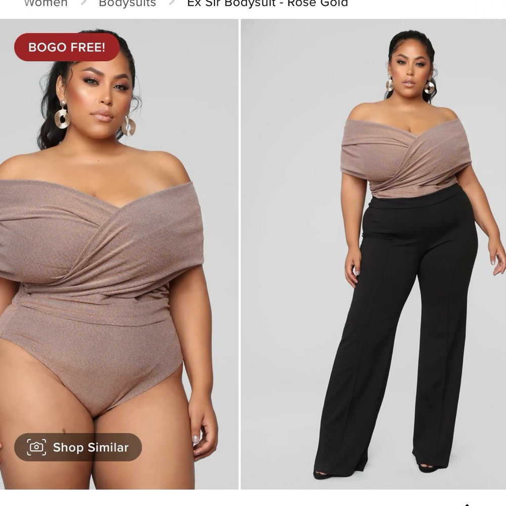Rose gold bodysuit